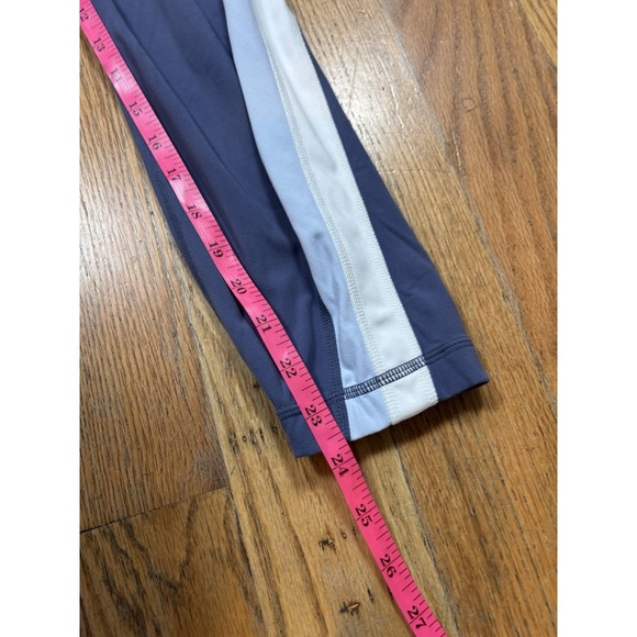 ATHLETA Colorblock Powervita 7/8 Legging Women's Sz Medium Asymmetrical - Picture 5 of 5